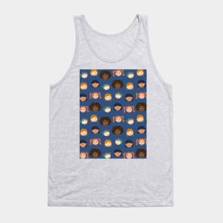 Kid portraits pattern Tank Top